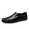 Mens Genuine Leather Breathable Loafers