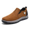 Mens Genuine Leather Slip-On Loafers